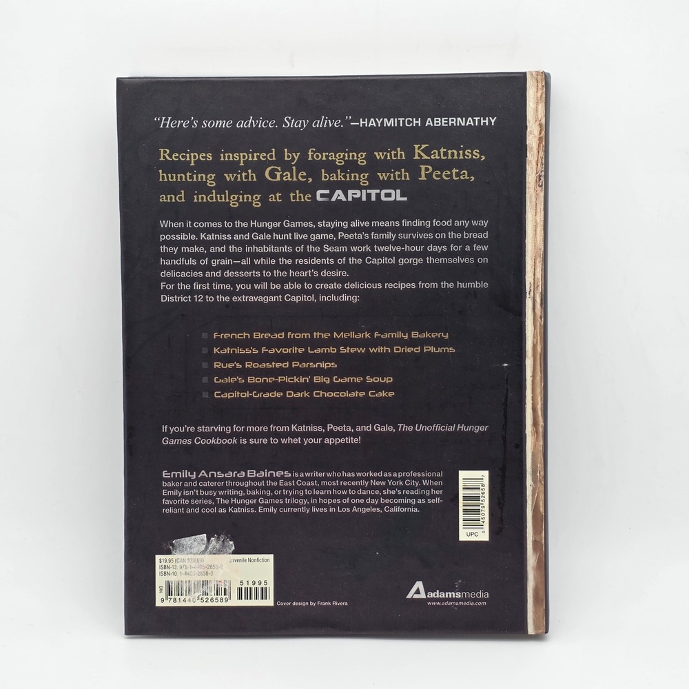 Hunger Games Cookbook All Ages Hardcover Black 150+ Recipes Fan Gift Dystopian - Picture 2 of 8